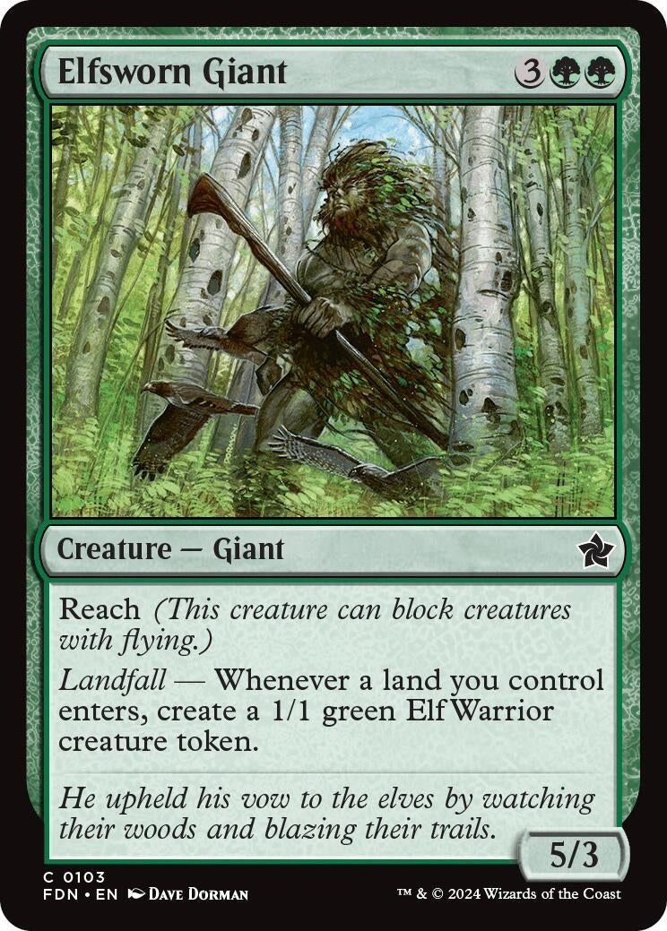 Elfsworn Giant (103) (Foundations)