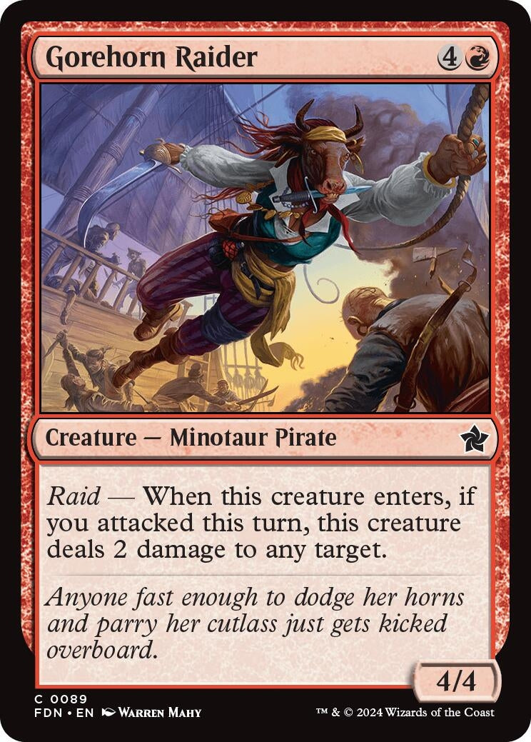 Gorehorn Raider (89) (Foundations) (Foil)