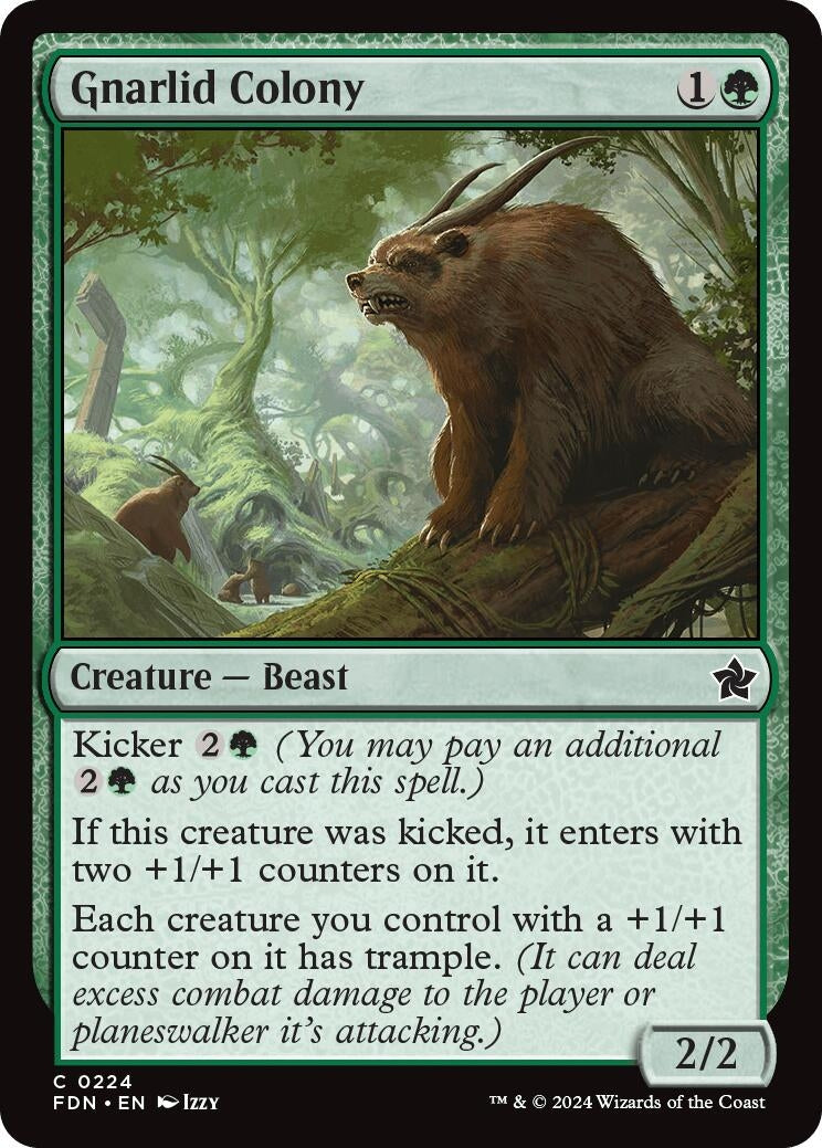 Image for Gnarlid Colony (224) (Foundations) (Foil) (FDN) - Magic: The Gathering
