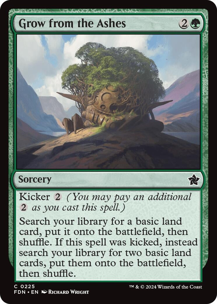 Grow from the Ashes (225) (Foundations) (Foil)