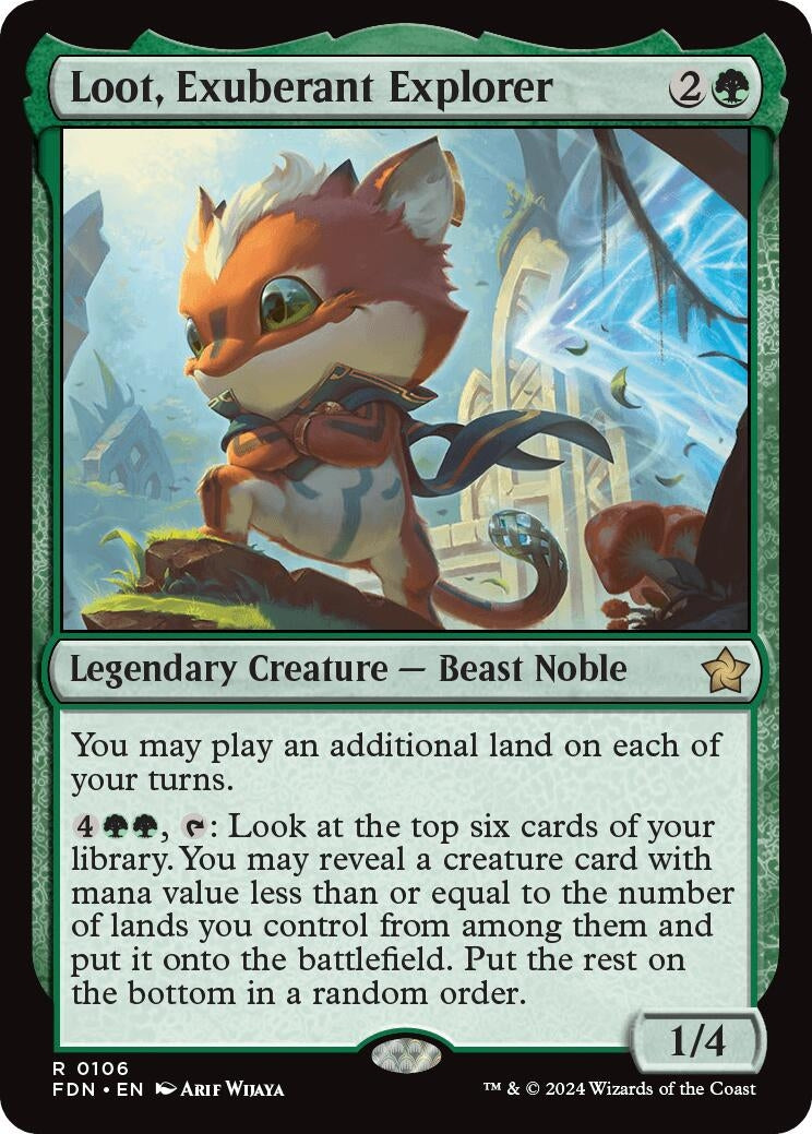 Loot, Exuberant Explorer (106) (Foundations) (Foil)
