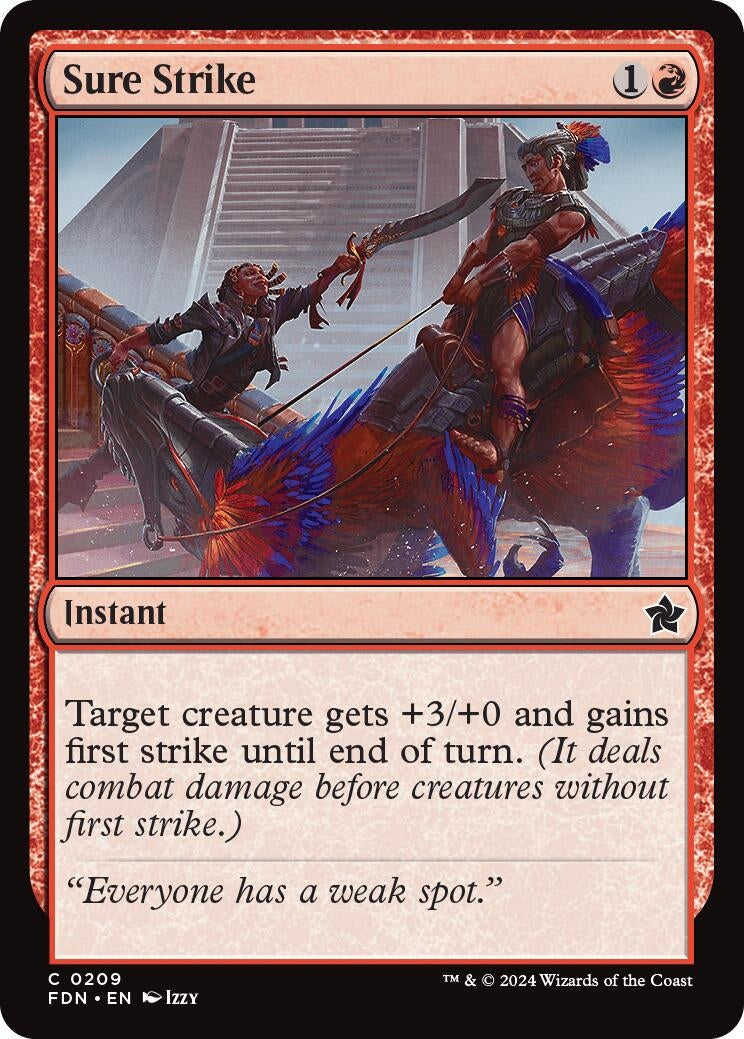 Sure Strike (209) (Foundations) (Foil)