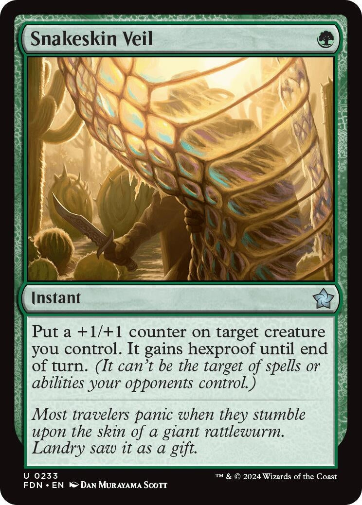 Snakeskin Veil (233) (Foundations) (Foil)
