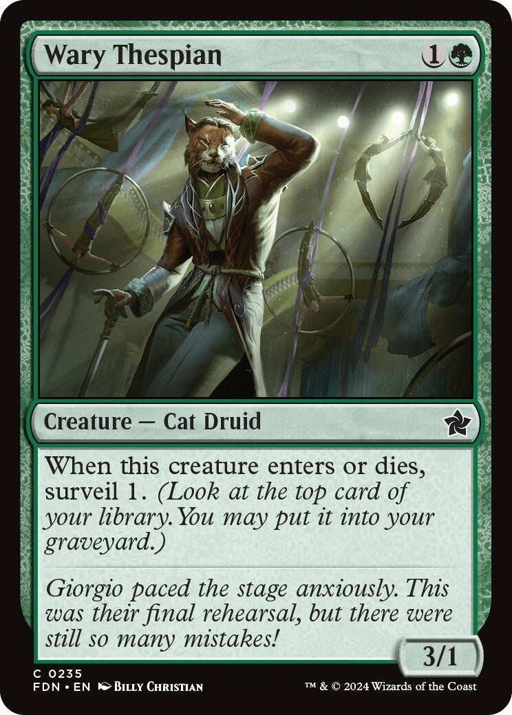 Wary Thespian (235) (Foundations) (Foil)