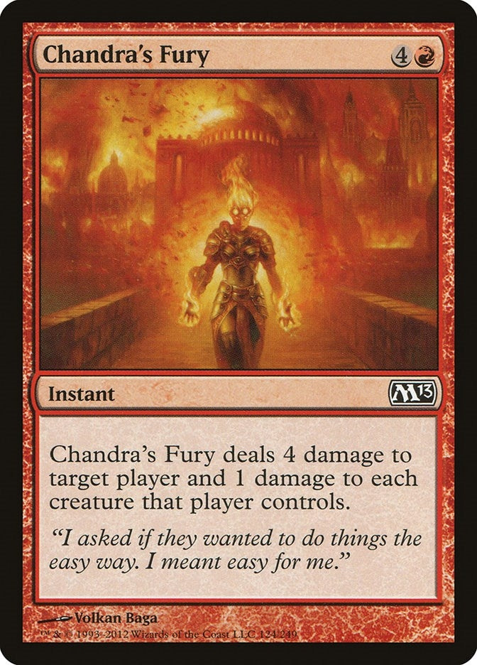 Chandra's Fury (124) (Magic 2013 (M13))