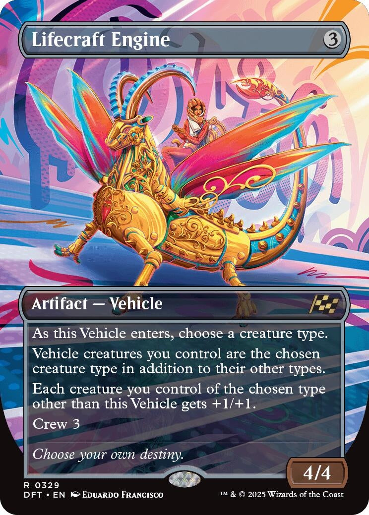 Lifecraft Engine (Borderless) (329) (Aetherdrift) (Foil)