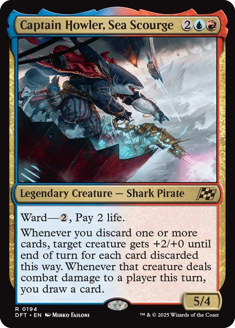 Captain Howler, Sea Scourge (194) (Aetherdrift) (Foil)