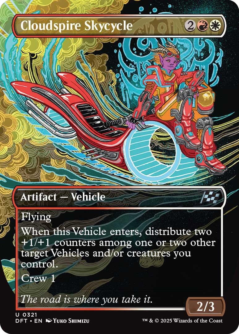 Cloudspire Skycycle (Borderless) (321) (Aetherdrift) (Foil)