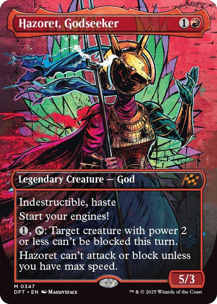 Hazoret, Godseeker (Borderless) (347) (Aetherdrift) (Foil)