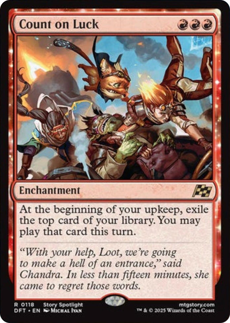 Count on Luck (118) (Aetherdrift) (Foil)