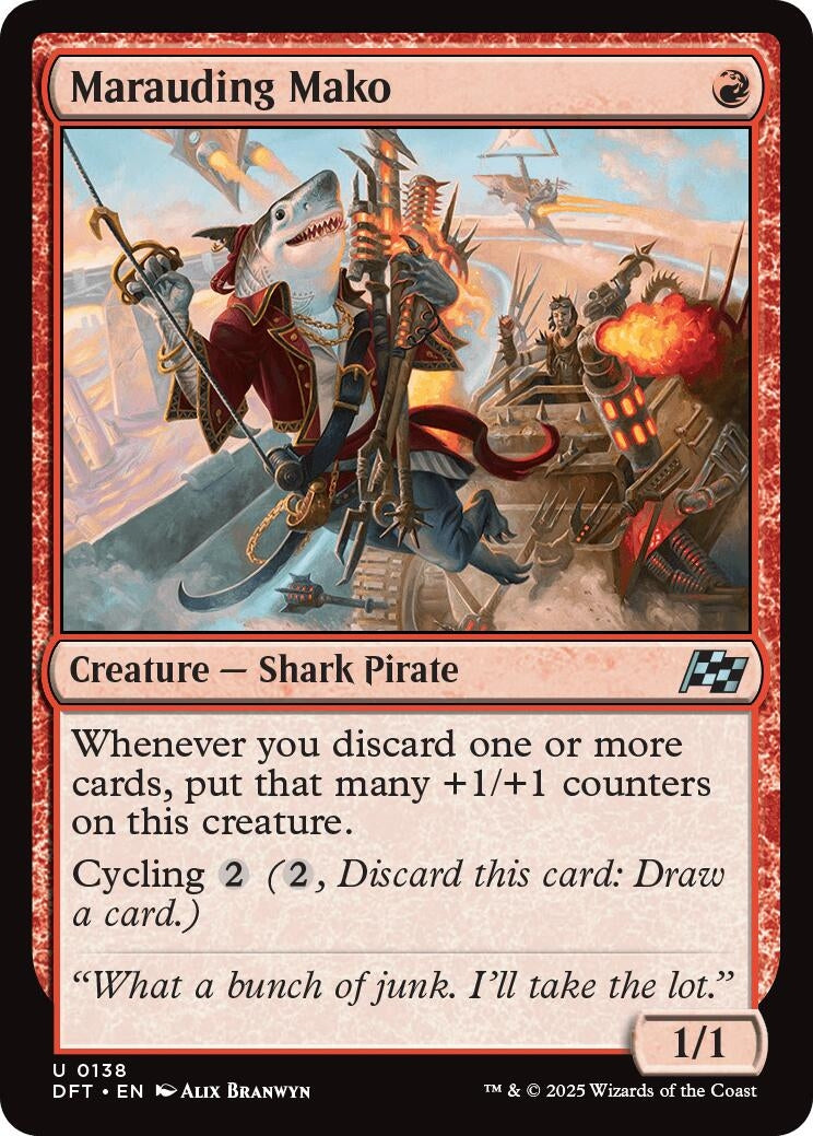 Marauding Mako (138) (Aetherdrift) (Foil)