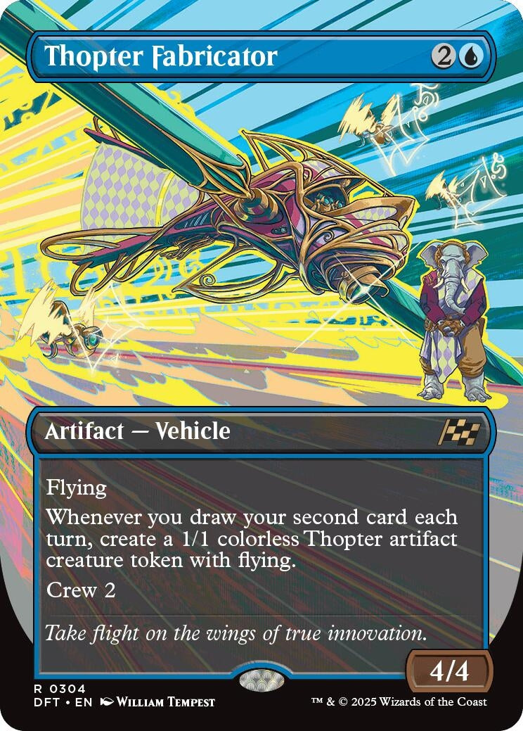 Thopter Fabricator (Borderless) (304) (Aetherdrift) (Foil)