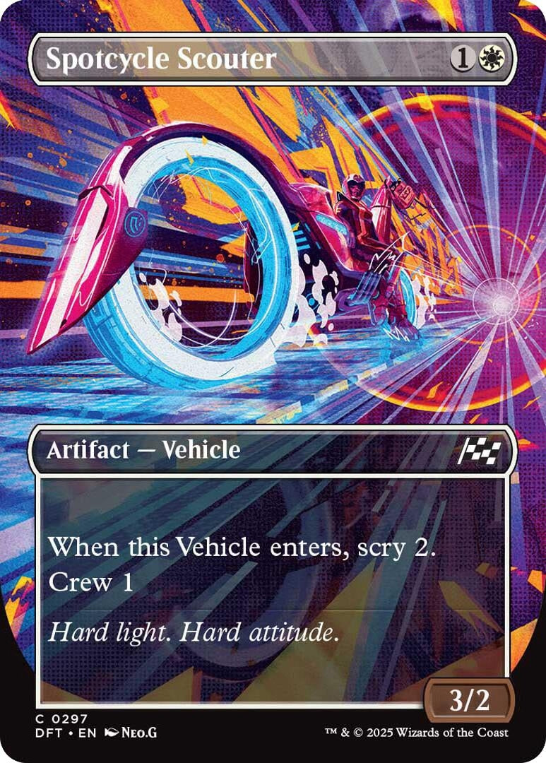 Spotcycle Scouter (Borderless) (297) (Aetherdrift)