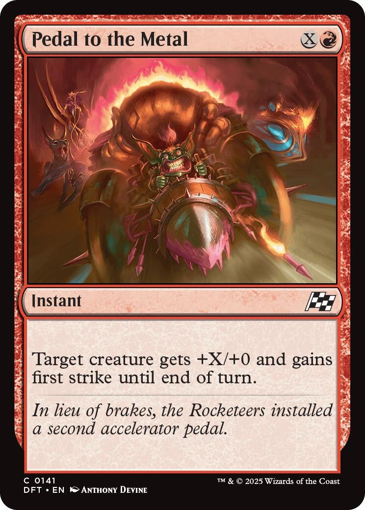 Pedal to the Metal (141) (Aetherdrift) (Foil)
