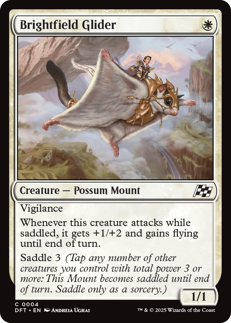 Brightfield Glider (4) (Aetherdrift) (Foil)
