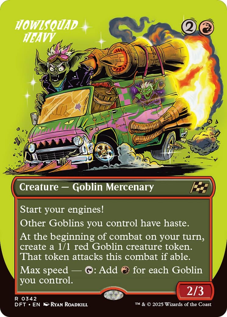Howlsquad Heavy (Borderless) (342) (Aetherdrift) (Foil)