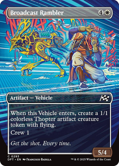 Broadcast Rambler (Borderless) (293) (Aetherdrift) (Foil)