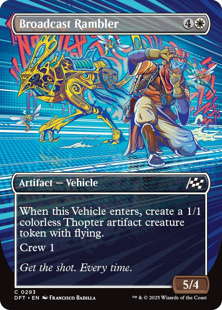 Broadcast Rambler (Borderless) (293) (Aetherdrift) (Foil)