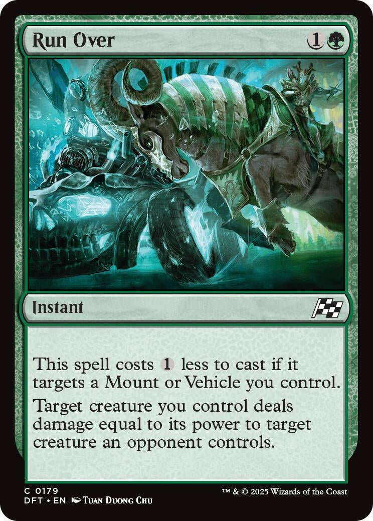 Run Over (179) (Aetherdrift) (Foil)