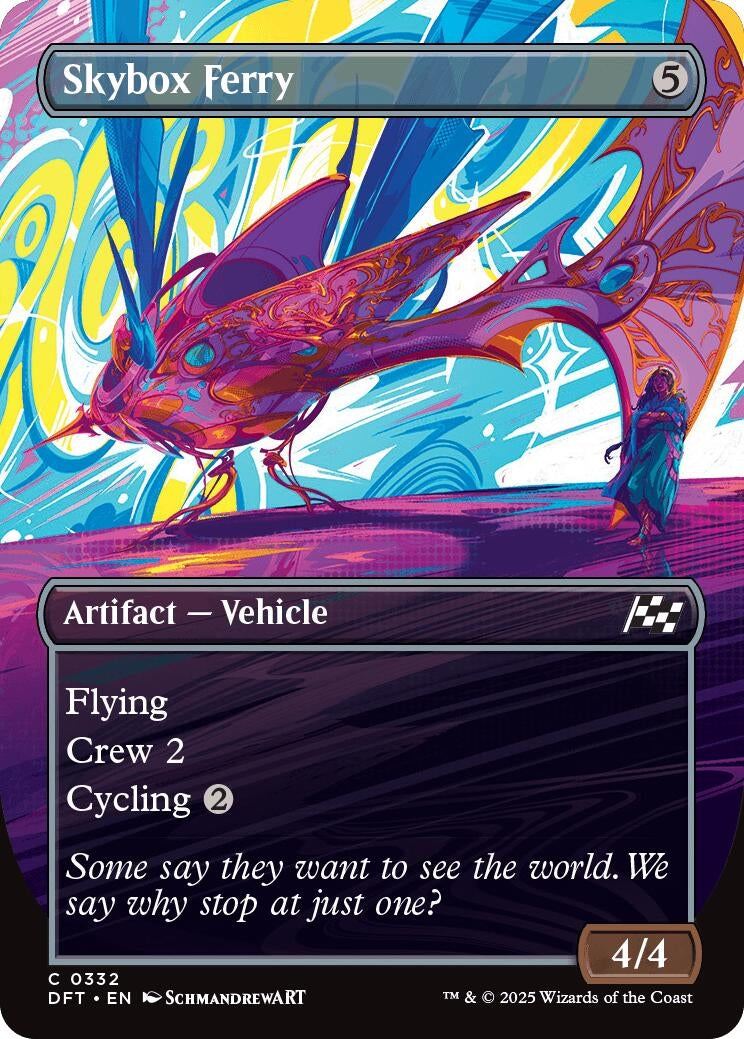 Skybox Ferry (Borderless) (332) (Aetherdrift) (Foil)