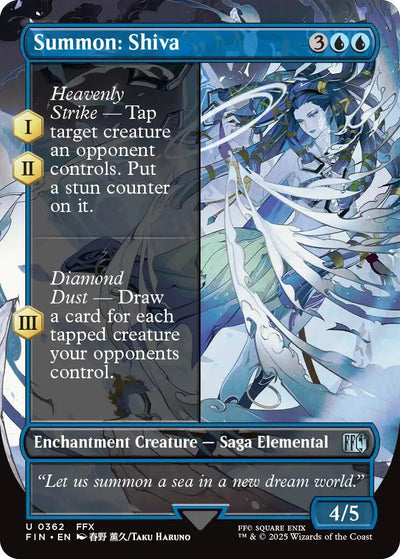 Summon: Shiva (Borderless) (362) (FINAL FANTASY) (Foil)