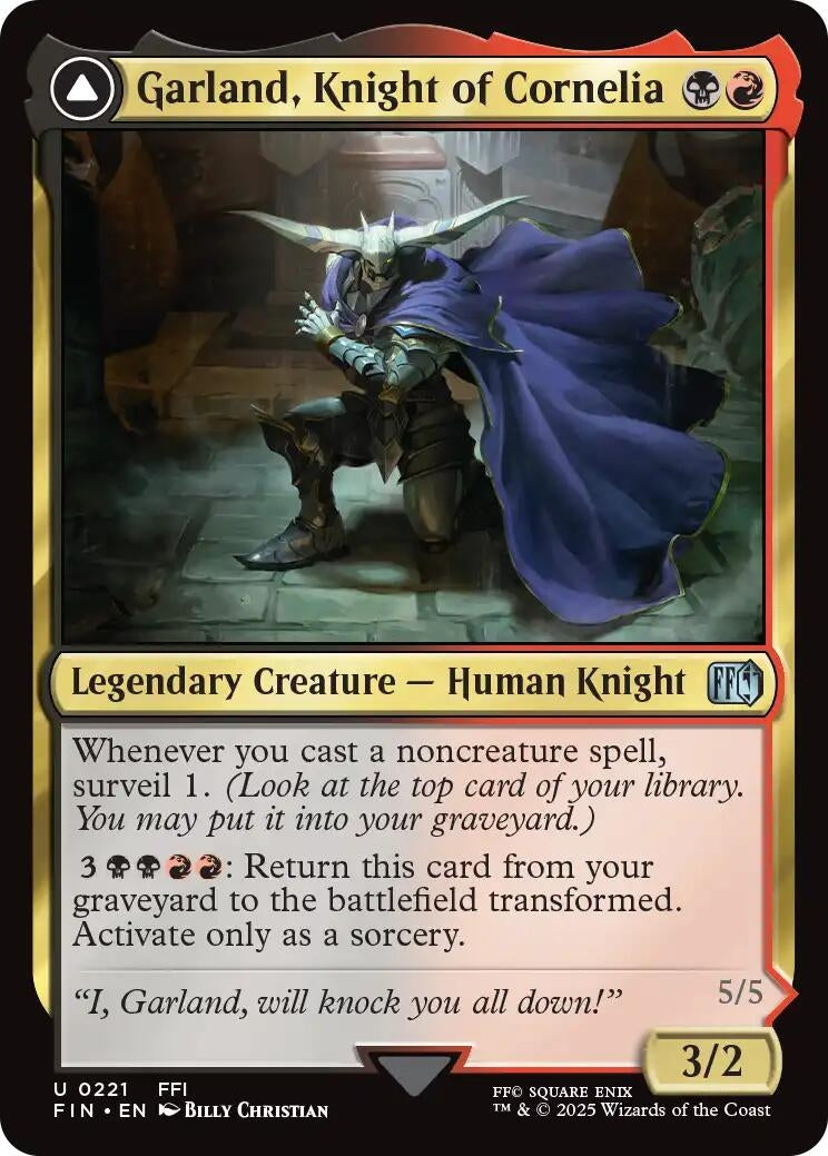 Garland, Knight of Cornelia (221) (FINAL FANTASY) (Foil)