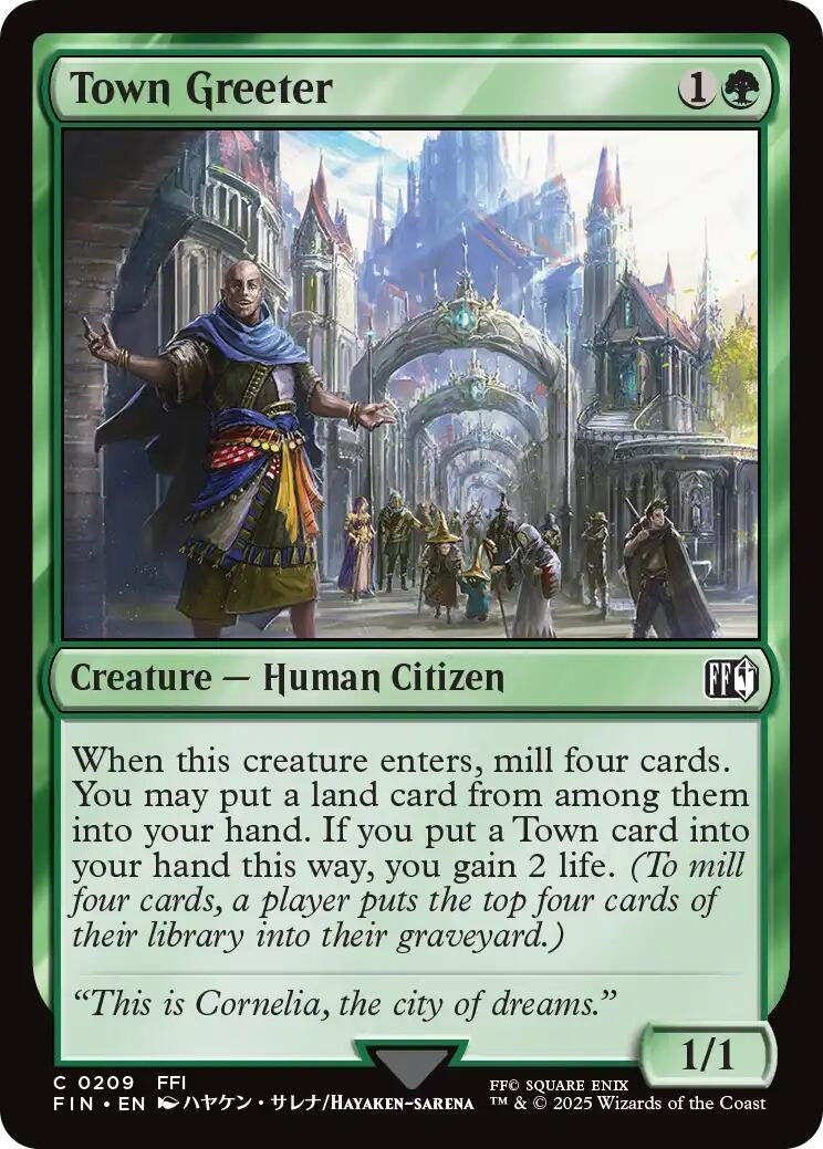 Town Greeter (209) (FINAL FANTASY) (Foil)