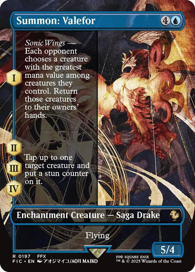Summon: Valefor (Borderless) (197) (FINAL FANTASY) (Foil)
