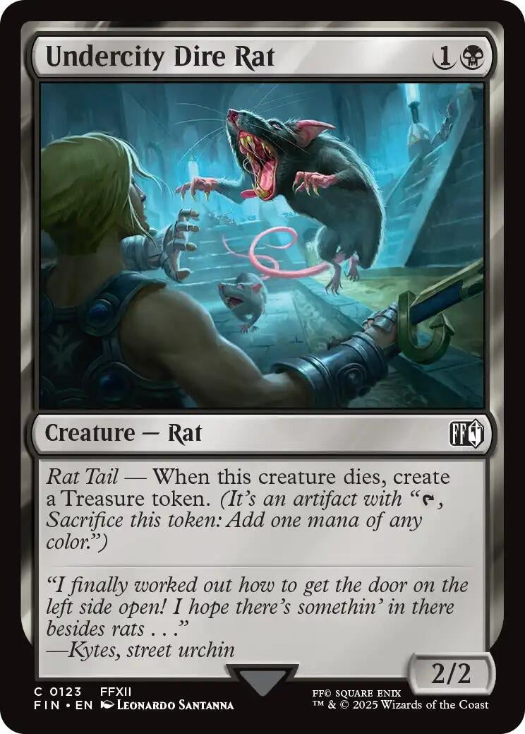 Undercity Dire Rat (123) (FINAL FANTASY) (Foil)