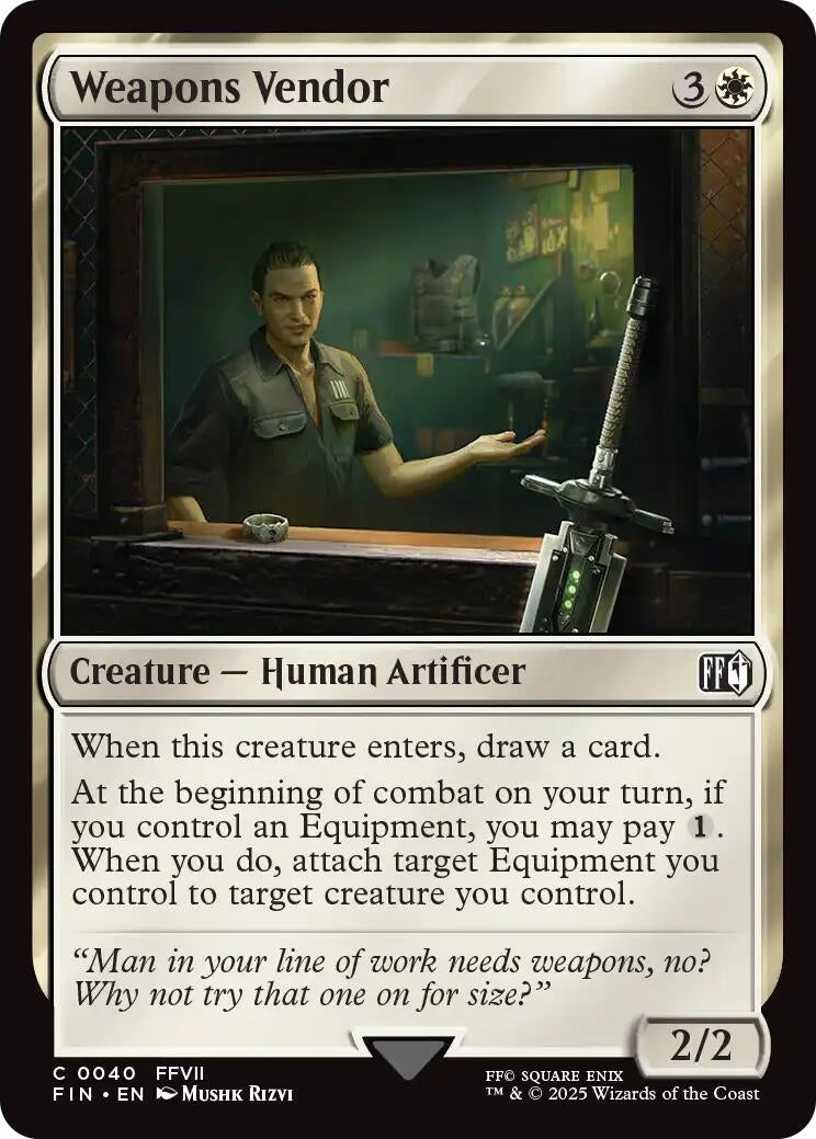 Weapons Vendor (40) (FINAL FANTASY) (Foil)