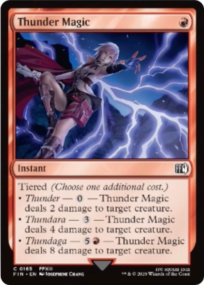Thunder Magic (165) (FINAL FANTASY) (Foil)