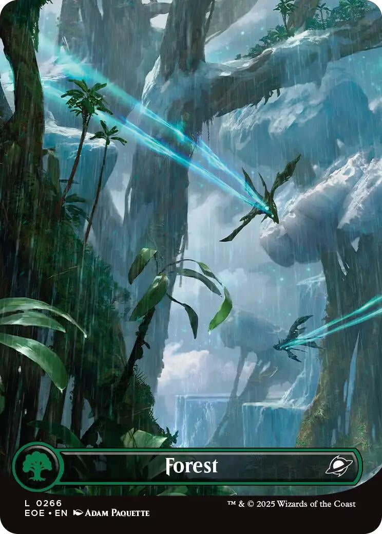 Image for Forest (0266) (Borderless) (266) (Edge of Eternities) (Foil) - Magic: The Gathering