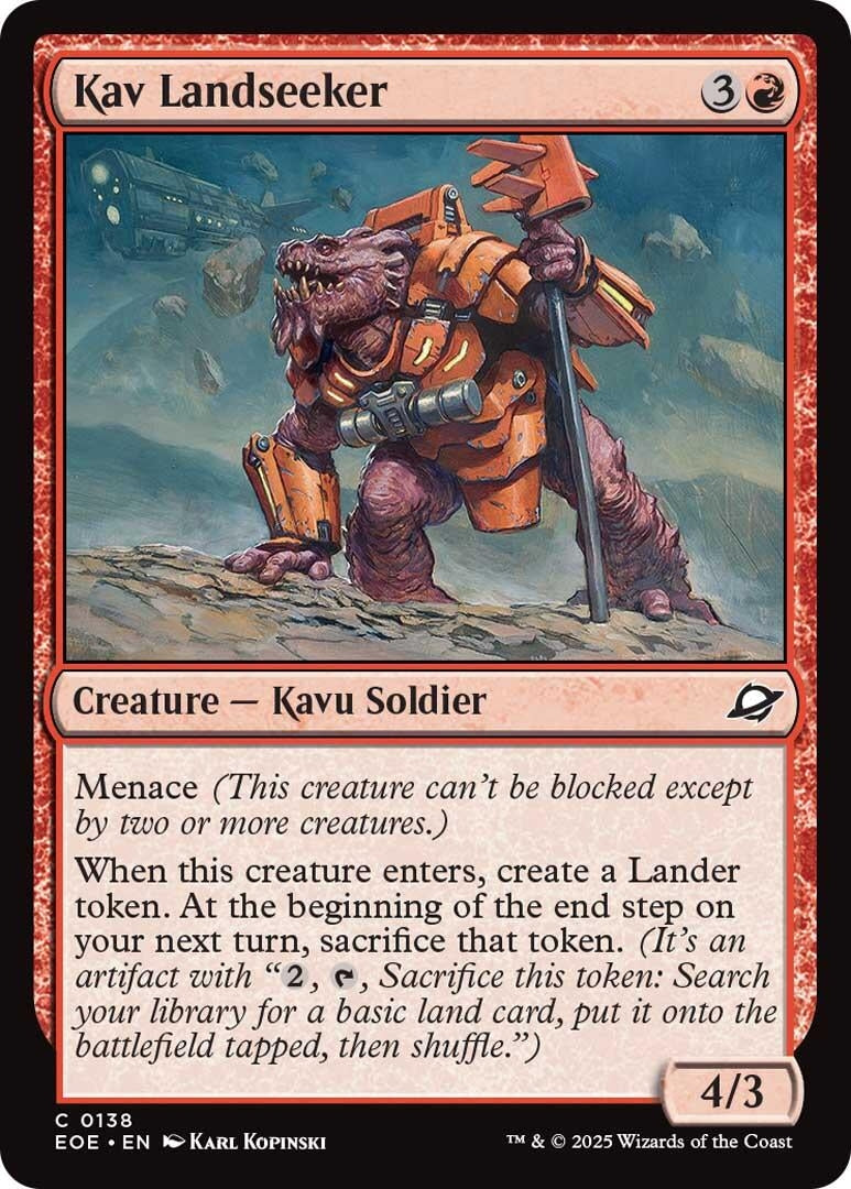 Image for Kav Landseeker (138) (Edge of Eternities) (Foil) - Magic: The Gathering