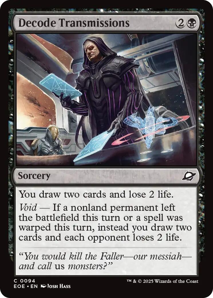 Image for Decode Transmissions (94) (Edge of Eternities) (Foil) - Magic: The Gathering