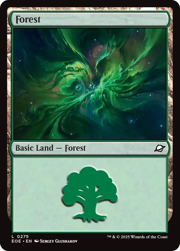 Image for Forest (0275) (275) (Edge of Eternities) (Foil) - Magic: The Gathering