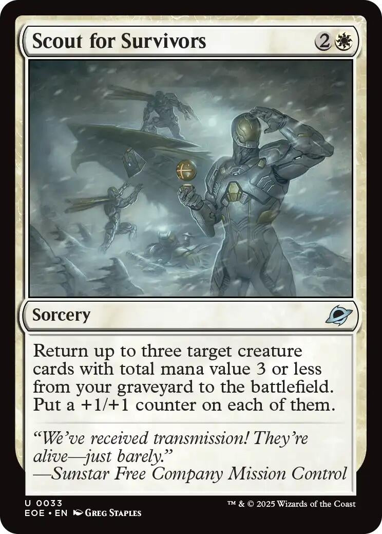Image for Scout for Survivors (33) (Edge of Eternities) (Foil) - Magic: The Gathering