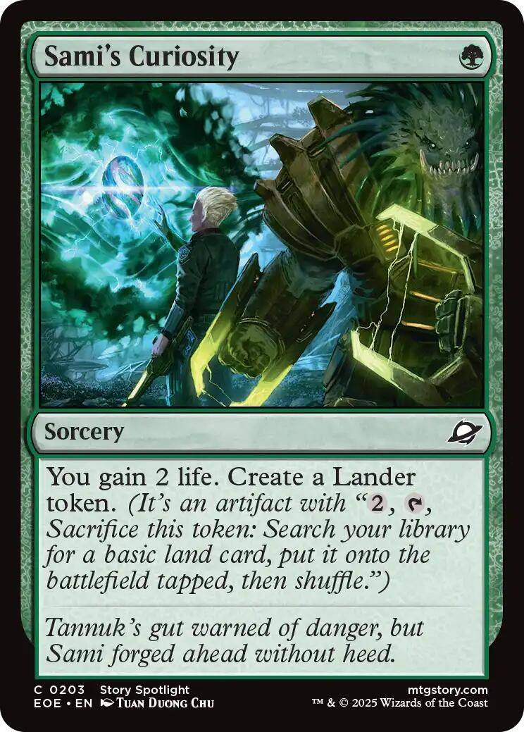 Image for Sami's Curiosity (203) (Edge of Eternities) (Foil) - Magic: The Gathering