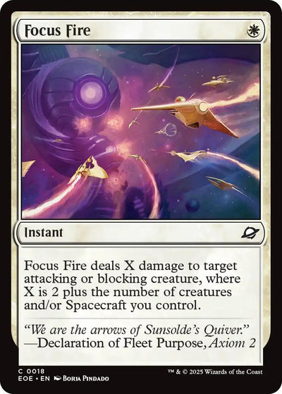 Focus Fire (18) (Edge of Eternities) (Foil)