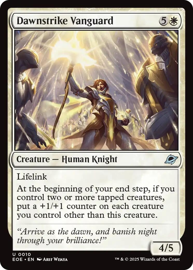 Image for Dawnstrike Vanguard (10) (Edge of Eternities) - Magic: The Gathering