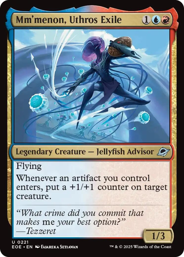 Image for Mm'menon, Uthros Exile (221) (Edge of Eternities) (Foil) - Magic: The Gathering