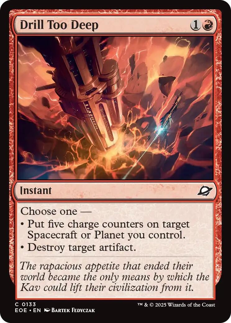 Image for Drill Too Deep (133) (Edge of Eternities) - Magic: The Gathering