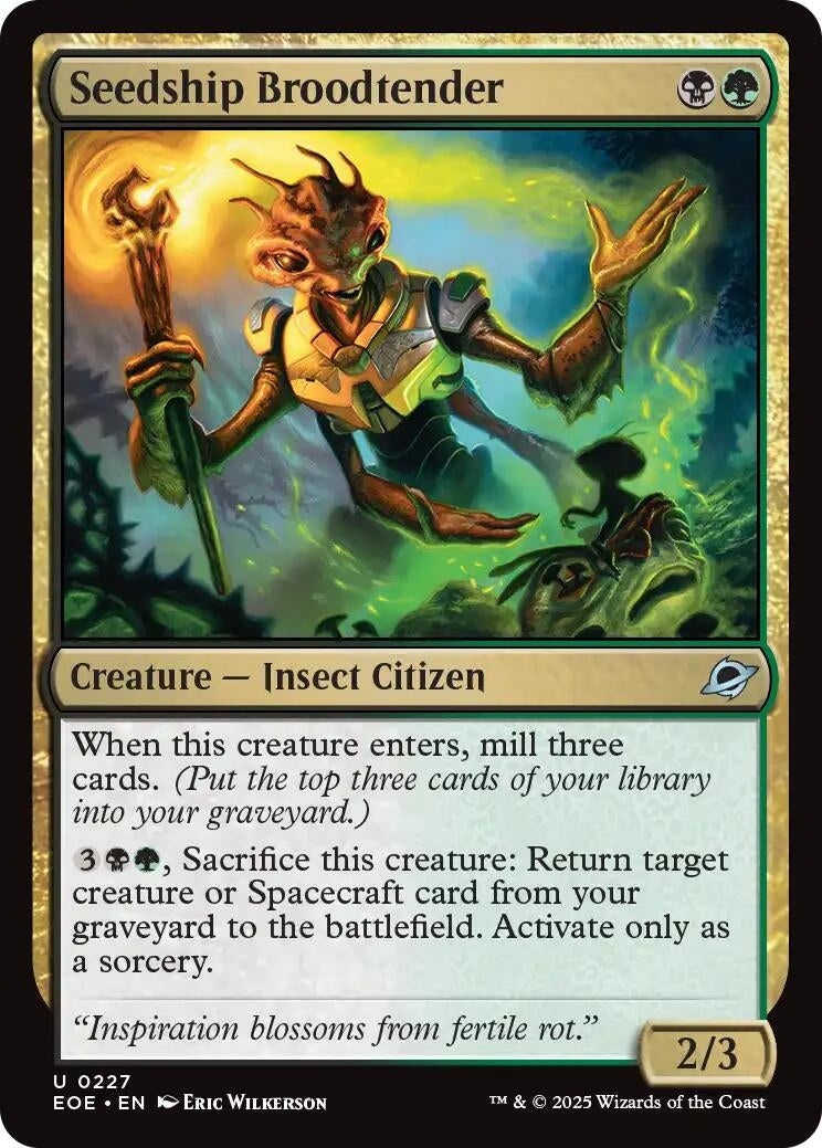 Image for Seedship Broodtender (227) (Edge of Eternities) (Foil) - Magic: The Gathering