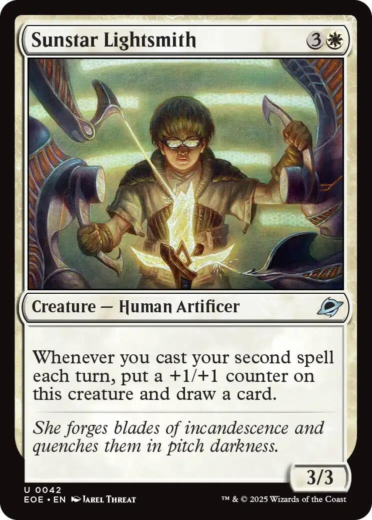 Image for Sunstar Lightsmith (42) (Edge of Eternities) (Foil) - Magic: The Gathering
