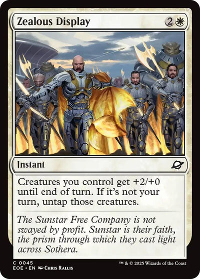 Zealous Display (45) (Edge of Eternities) (Foil)