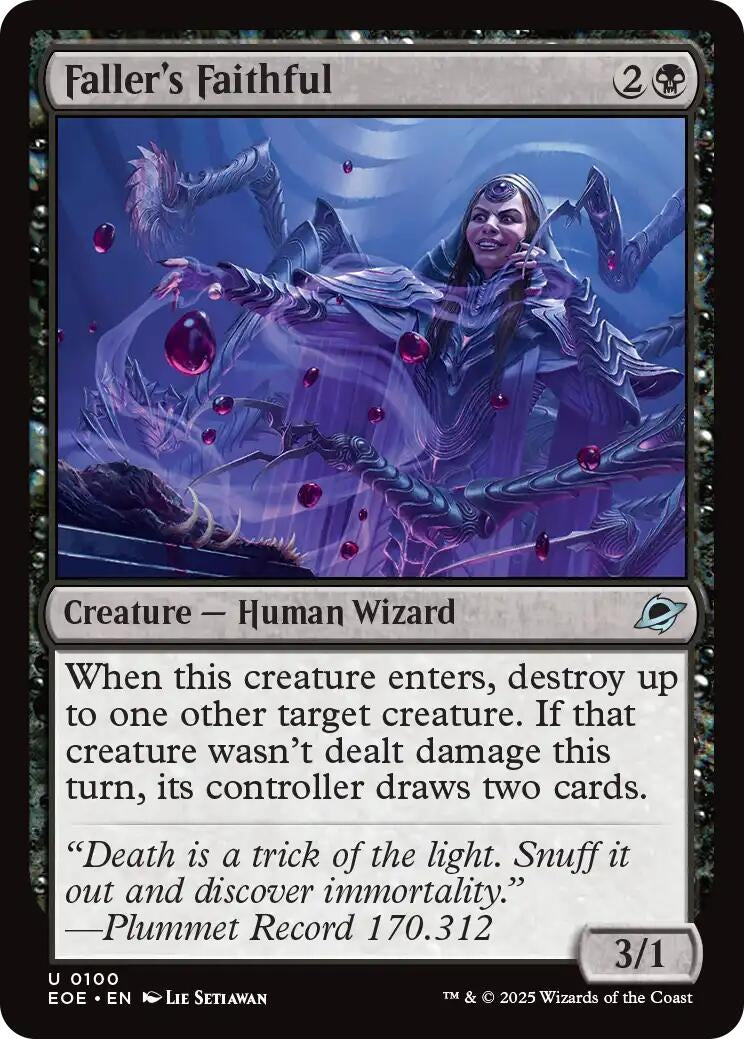 Image for Faller's Faithful (100) (Edge of Eternities) (Foil) - Magic: The Gathering