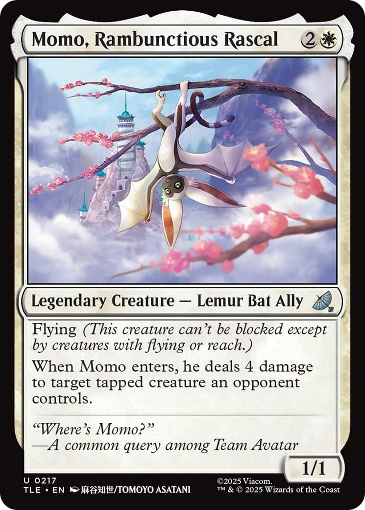 Momo, Rambunctious Rascal (0217) (217) (Avatar: The Last Airbender: Eternal-Legal) (Foil)