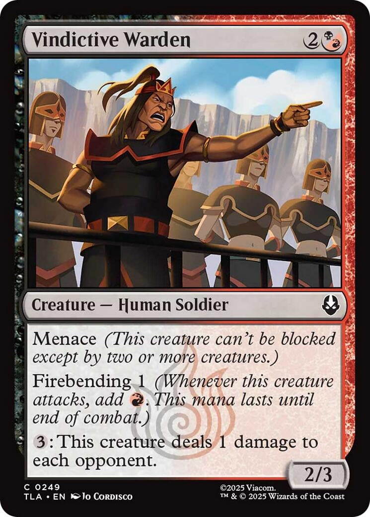 Vindictive Warden (249) (Avatar: The Last Airbender) (Foil)