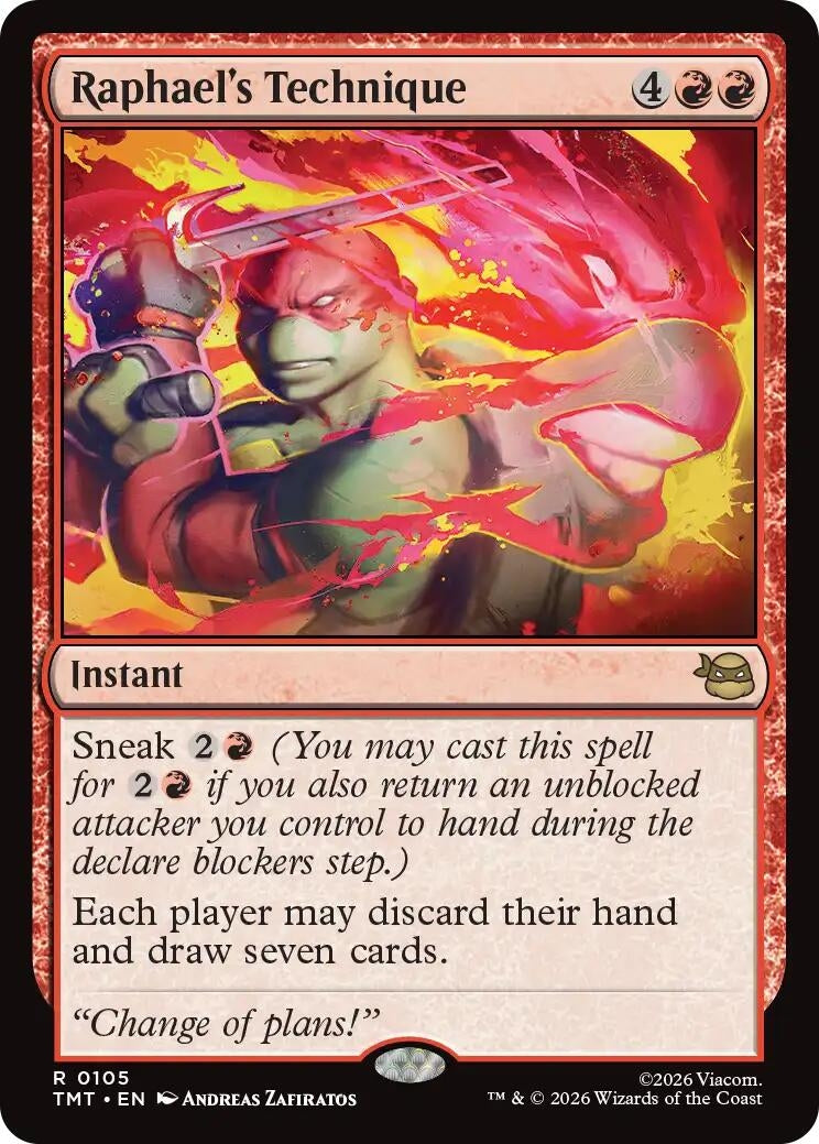 Raphael's Technique (105) (Teenage Mutant Ninja Turtles) (Foil)