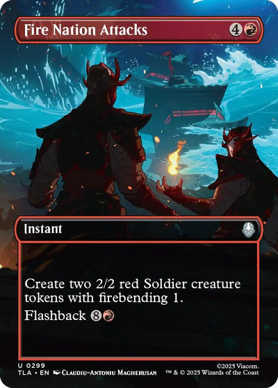 Fire Nation Attacks (Borderless) (299) (Avatar: The Last Airbender) (Foil)