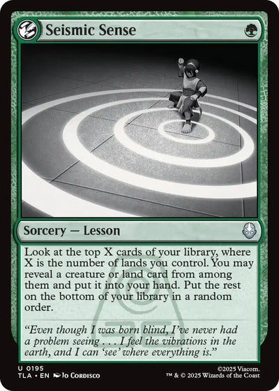 Seismic Sense (195) (Avatar: The Last Airbender) (Foil)